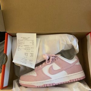 Nike Dunk Low Pink Corduroy Women’s